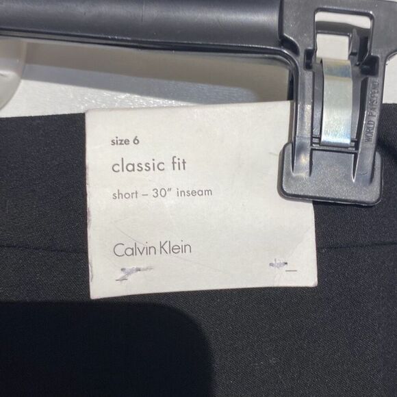 Calvin Klein Suit Women's Black Classic Fit Short Trouser Pants Size 6 NWT - Picture 9 of 12